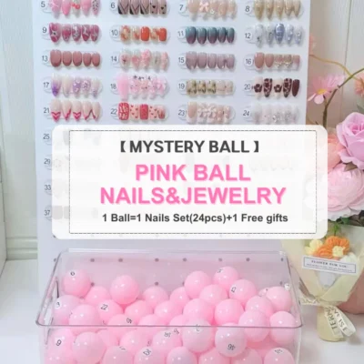 2_2a5d542c-8ac5-4285-bf4a-d0358aaada0f (1) PINK Mystery Ball- Nails&Cuties